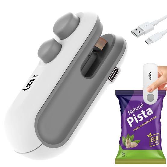Rechargeable 2 in 1 Sealer Mini Pocket Shoopers Sealing Device