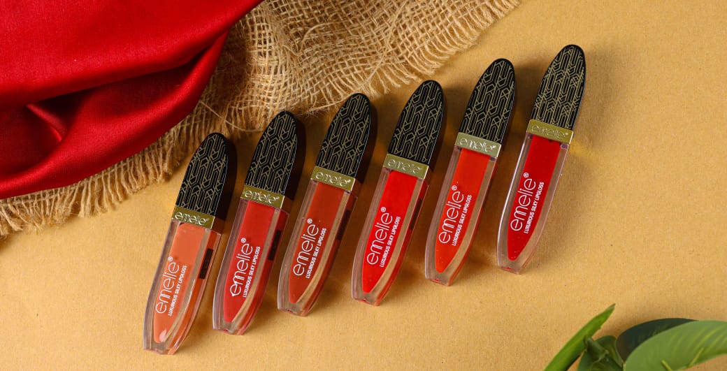 EMELIE Matte Gloss Long Lasting & Waterproof (Pack of 6) (3 Setting) (A)(B)(C) ITEM NO_F02