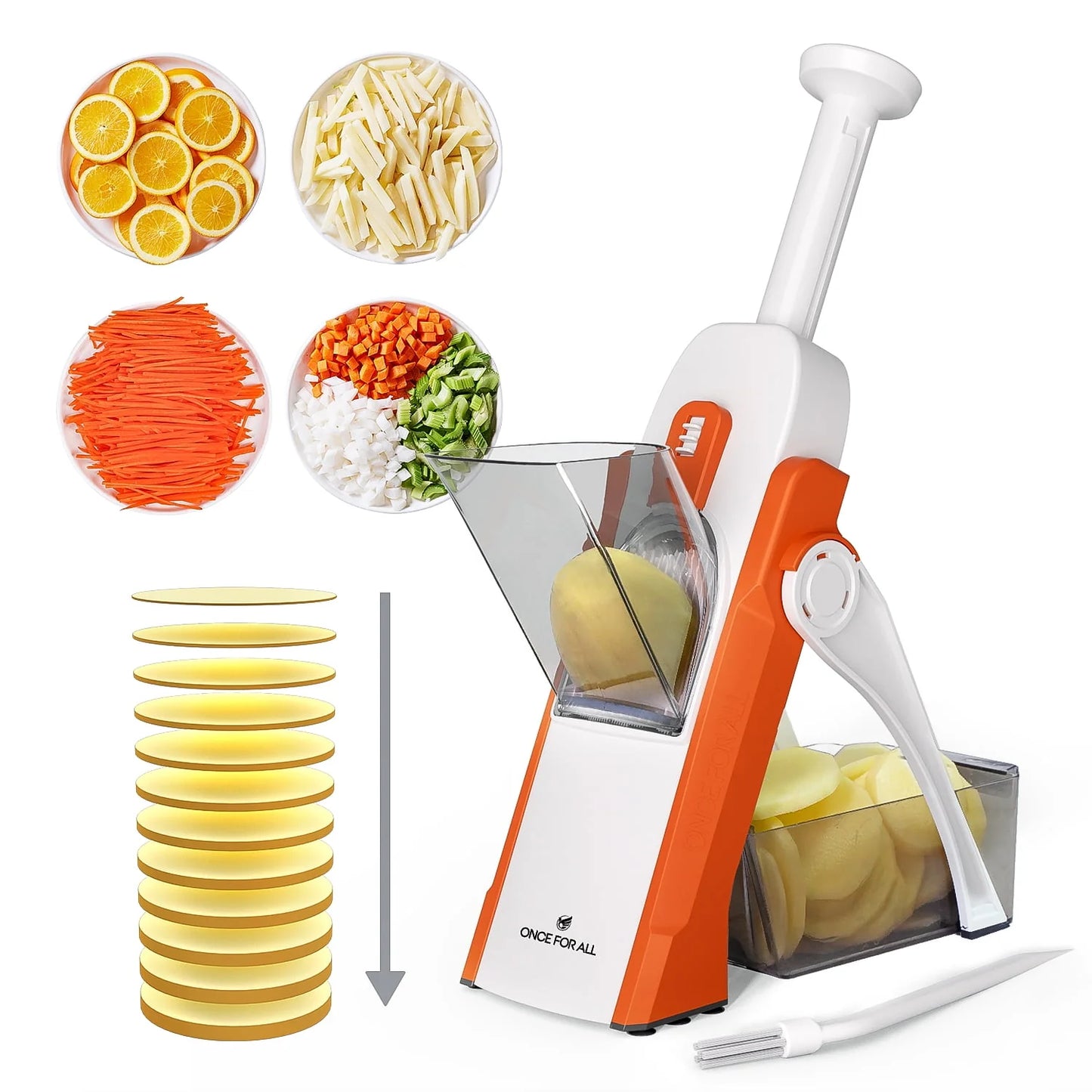 Mandoline 5 in 1 Safe Vegetable Cutter/Slicer Manual Machine