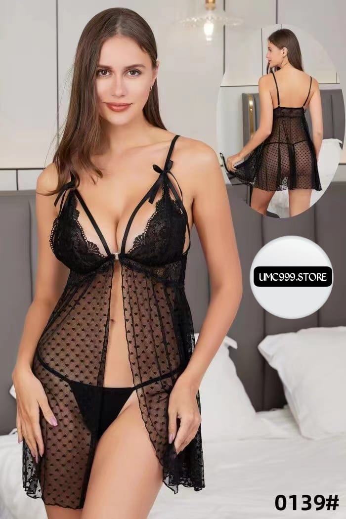 Artical short net nighty 2pec