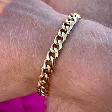 Italian Golden Chain Gents Bracelet