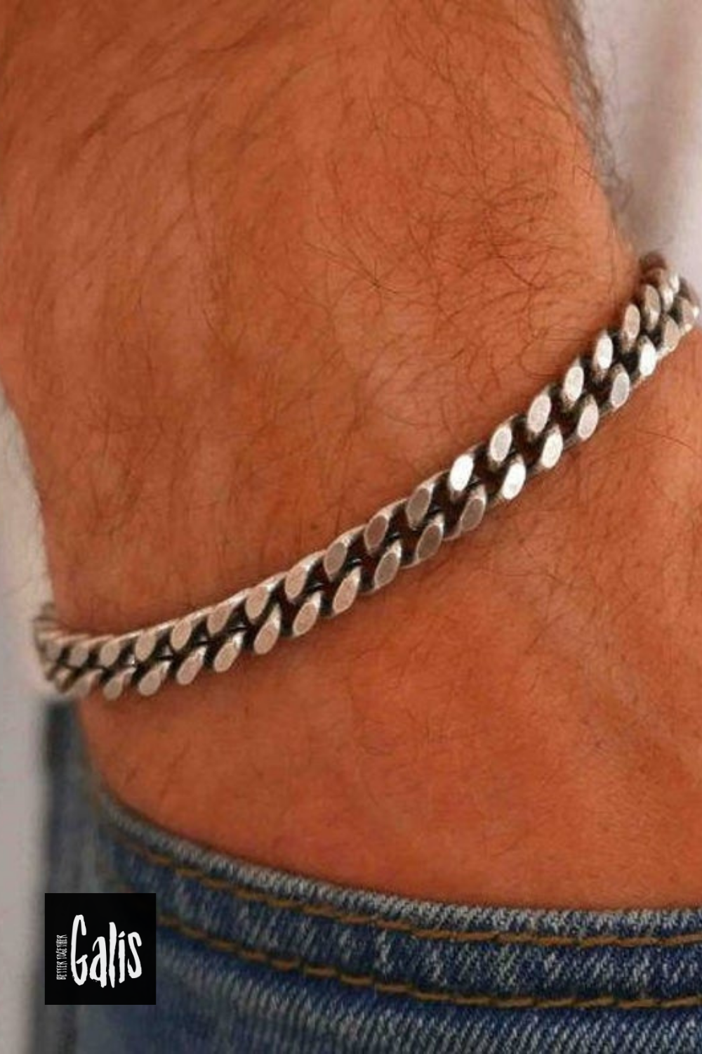 Italian Gents Silver Bracelet