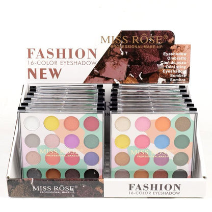 Miss Rose 16 Color Matte & Shimmer Eyeshadow palette