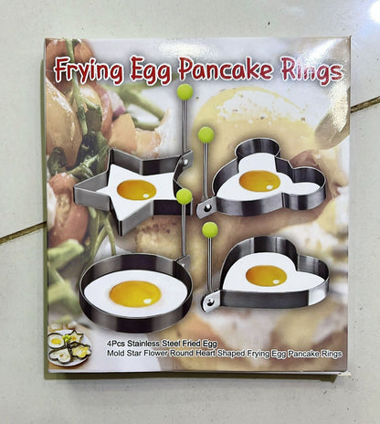 Pack of 4 Stainless Steel Egg Moulds - Box Packing