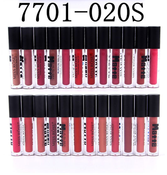 MissRose Matte Finish & LongLasting LipGloss (Pack Of 12)  12 Different Shades