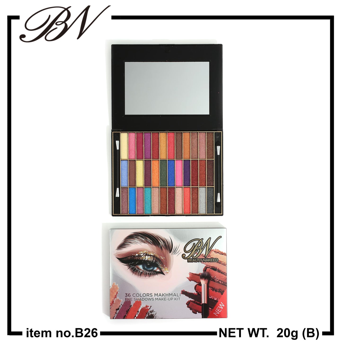 Beauty Naked 36 Colours Eyeshadow Kit