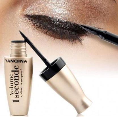 Yanqina Pack of 2 Volme 1 Second Mascara & Liner WaterProof & Long Lassting