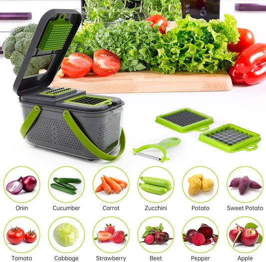22 in 1 Vegetable Cutter 22 Pcs Multifunctional Food Chopper