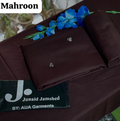 J. Junaid Jamshed Unstiched Suits Collection 21  Diifferent Colours Fabric Washing Wear 100%  Guranted Fabric 4 Meter Suit