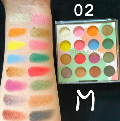 Miss Rose 16 Color Matte & Shimmer Eyeshadow palette