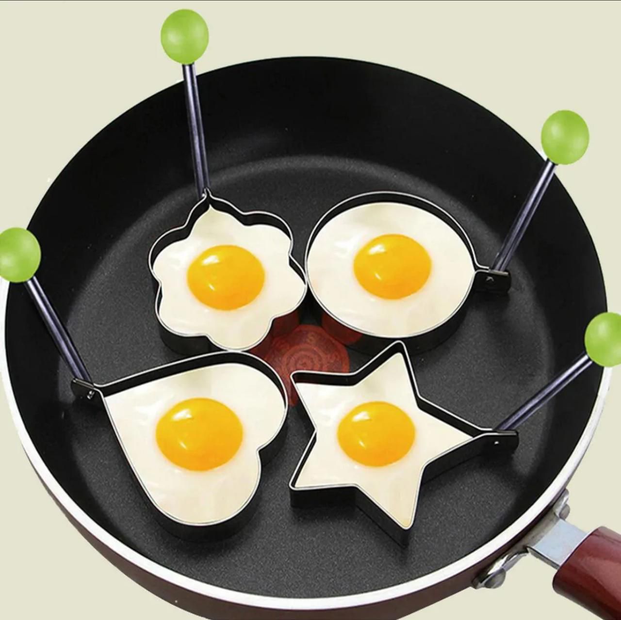 Pack of 4 Stainless Steel Egg Moulds - Box Packing