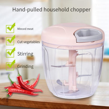 5 Blades Stainless Steel Manual Food Vegetable Chopper