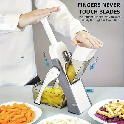 Mandoline 5 in 1 Safe Vegetable Cutter/Slicer Manual Machine