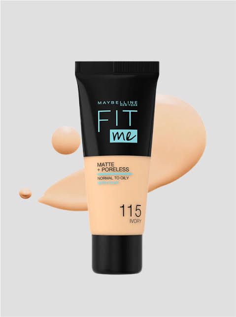 Maybelline fitme foundation tube 3 shades are available  102,104,115 high dupe 30ml