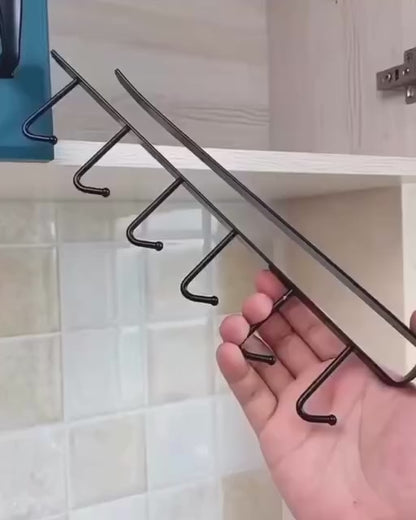 Metal Shelf Hanging Mug Holding Rod